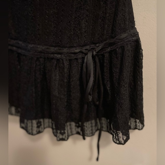 Windsor Tempting Allure Sweetheart A Line Lace Mini Dress Black NWT Size Medium - Picture 4 of 14